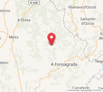 Map of Maderne, Galicia