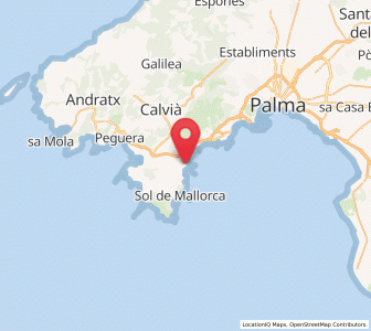 Map of Magaluf, Balearic Islands