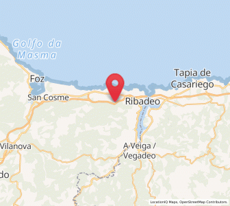 Map of Magdalena, Galicia
