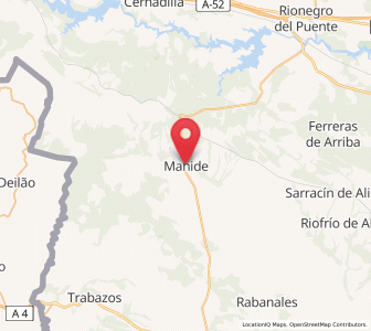 Map of Mahide, Castille and León