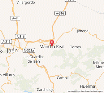Map of Mancha Real, Andalusia