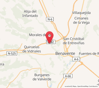 Map of Manganeses de la Polvorosa, Castille and León