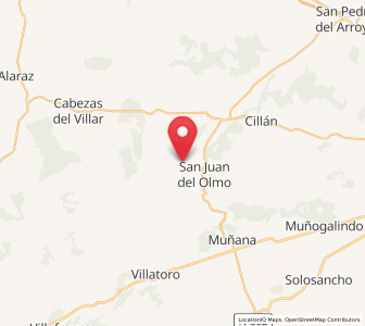 Map of Manjabálago, Castille and León