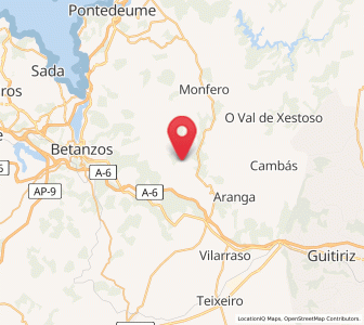 Map of Mántaras, Galicia