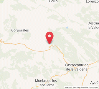 Map of Manzaneda, Castille and León