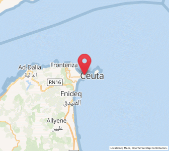 Map of Manzanera, Ceuta