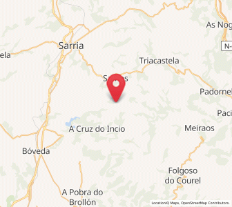 Map of Mao, Galicia
