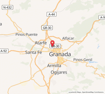 Map of Maracena, Andalusia