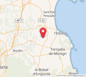 Map of Marenyà, Catalonia
