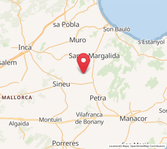 Map of Maria de la Salut, Balearic Islands