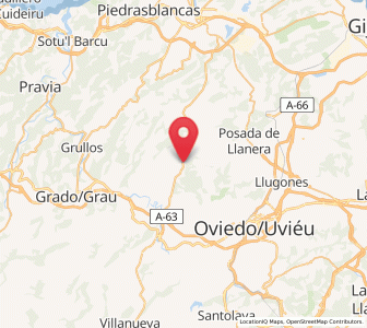 Map of Marinas, Asturias