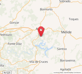 Map of Marojo, Galicia