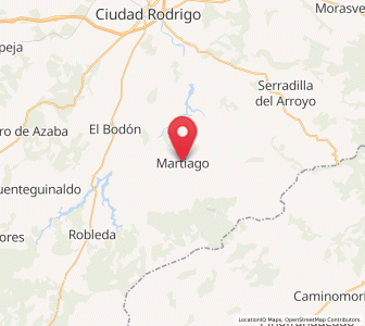 Map of Martiago, Castille and León