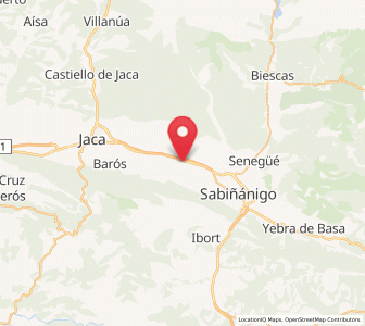 Map of Martillué, Aragon