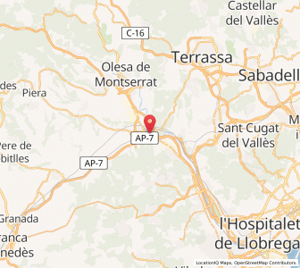 Map of Martorell, Catalonia