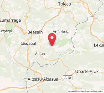 Map of Martzaneta, Basque Country