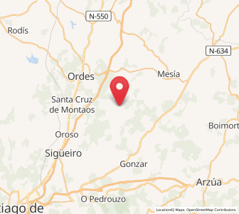 Map of Marzoa, Galicia
