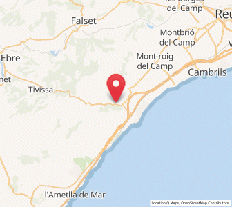 Map of Mas Riudoms, Catalonia