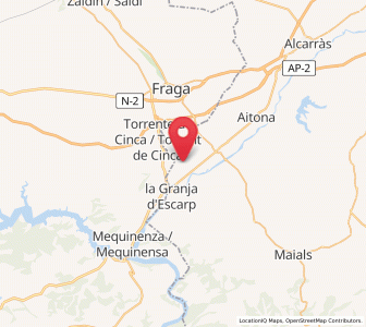 Map of Masalcoreig, Catalonia