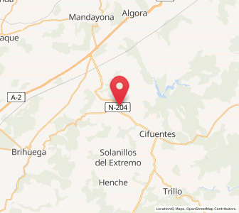 Map of Masegoso de Tajuña, Castille-La Mancha