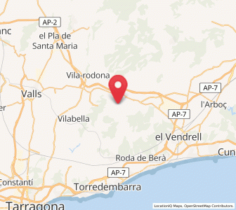 Map of Masllorenç, Catalonia
