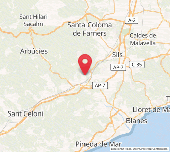 Map of Massanes, Catalonia