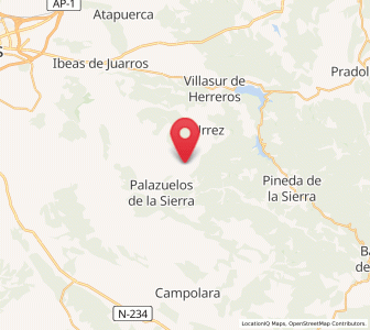 Map of Matalindo, Castille and León