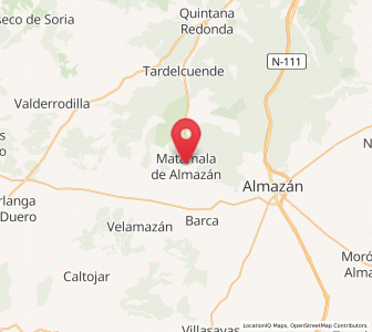 Map of Matamala de Almazán, Castille and León