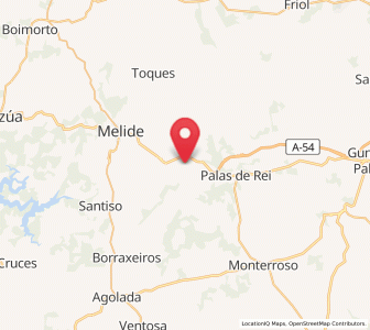 Map of Mato, Galicia