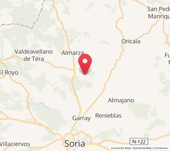 Map of Matute de la Sierra, Castille and León