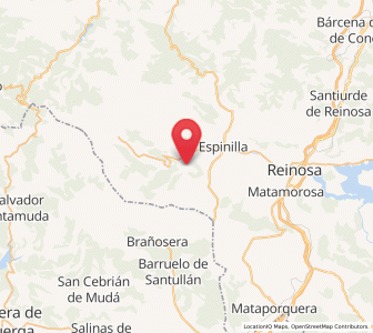 Map of Mazandrero, Cantabria