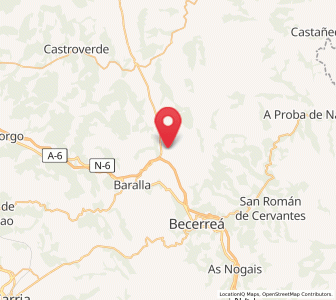 Map of Mazos, Galicia