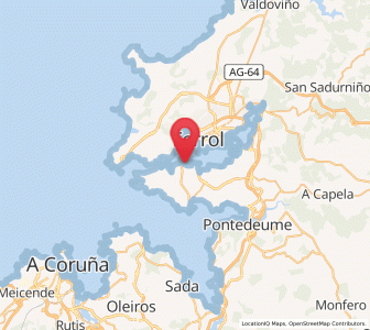 Map of Meá, Galicia