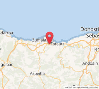 Map of Meaga, Basque Country