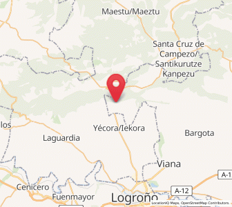 Map of Meano, Navarre