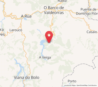 Map of Meda, Galicia
