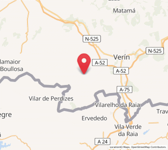 Map of Medeiros, Galicia