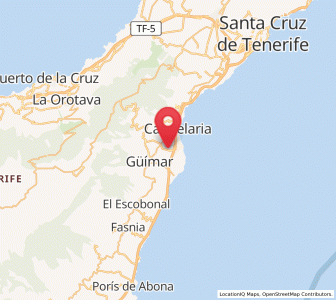 Map of Medio Camino, Canary Islands
