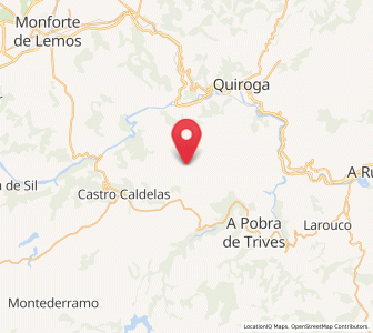 Map of Medos, Galicia