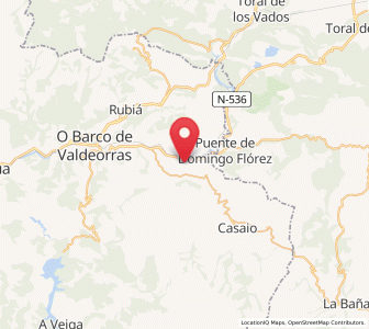 Map of Medua, Galicia