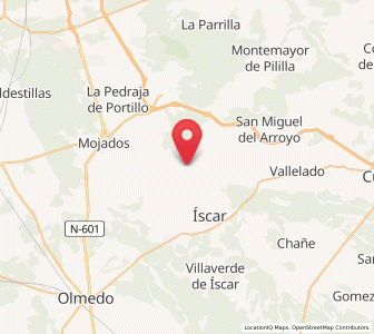 Map of Megeces, Castille and León