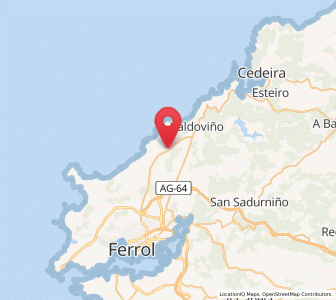 Map of Meirás, Galicia