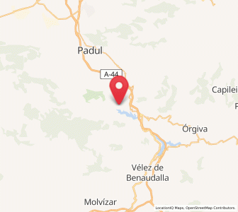 Map of Melejís, Andalusia