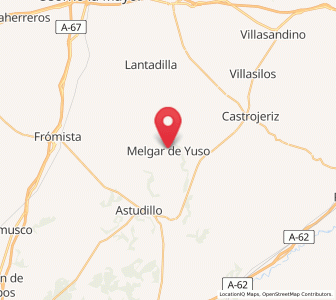 Map of Melgar de Yuso, Castille and León