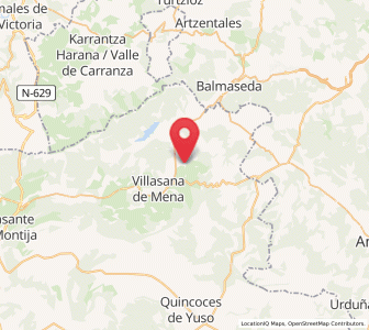 Map of Menamayor, Castille and León