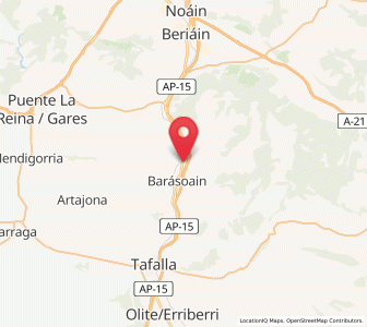 Map of Mendívil, Navarre