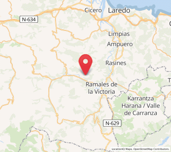 Map of Mentera-Barruelo, Cantabria