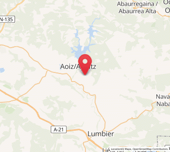 Map of Meoz, Navarre