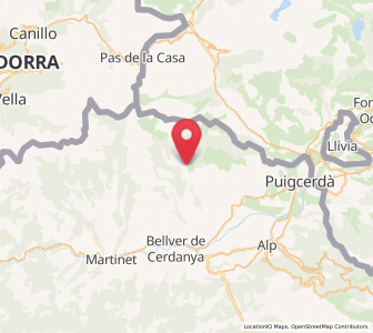 Map of Meranges, Catalonia