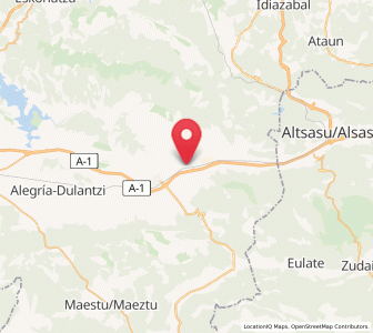 Map of Mezkia, Basque Country